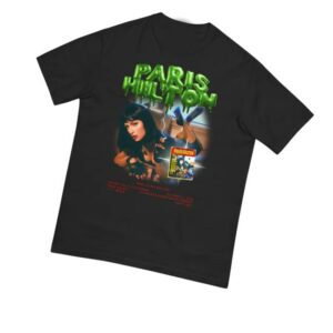 Paris Hilton Shop Merch Mia Wallace Halloween Black Tee