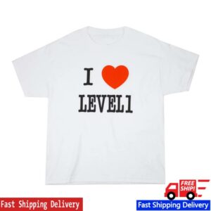 Level 1 Productions Merch Store I Heart Level 1 T-Shirt