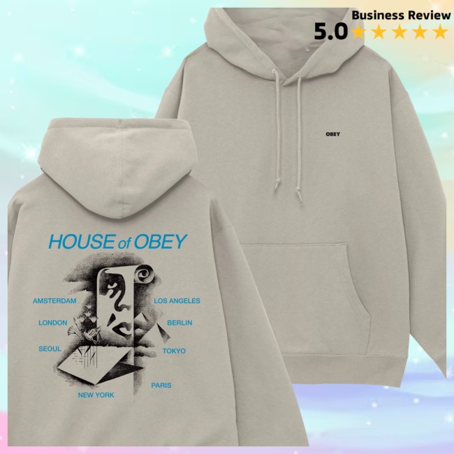 Obey Clothing Store Merch Pyramid Scroll Pullover Hoodie Obey Clothing Store Merch Pyramid Scroll Pullover Hoodie