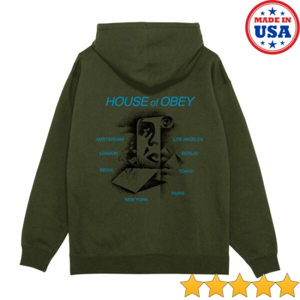 Obey Clothing Store Merch Pyramid Scroll Pullover Hood