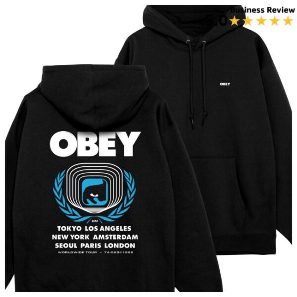 Obey Clothing Store Merch Icon Eye Wreath Pullover Hood