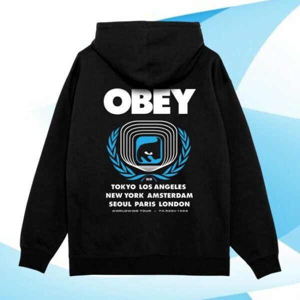 Obey Clothing Store Merch Icon Eye Wreath Pullover Hood