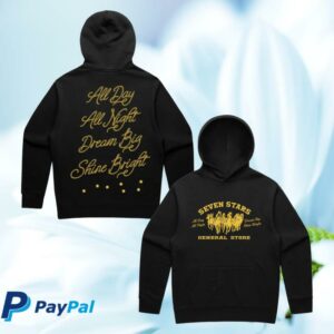 Seven Stars General Merch Store 7Sgs All Day All Night Pullover Hoodie In Black