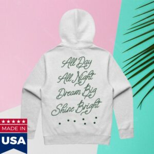 Sevenstarsgeneralstore Store Merch 7Sgs All Day All Night Pullover Hoodie In Light Heather