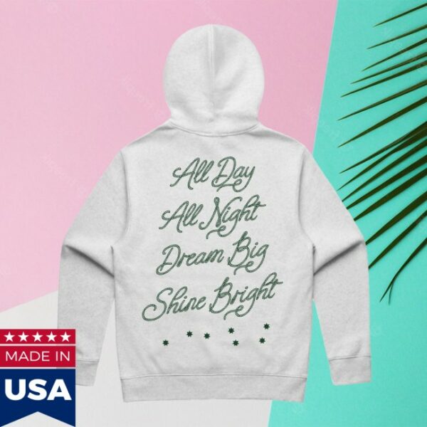 Sevenstarsgeneralstore Store Merch 7Sgs All Day All Night Pullover Hoodie In Light Heather