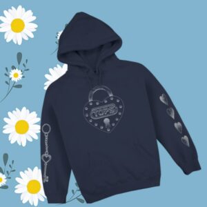 Tops Store Merch Heart Lock Hoodie
