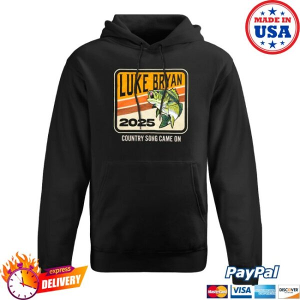 Luke Bryan Store Merch Country Song Came On Bass Hoodie