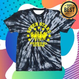 Seven Stars General Merch Store 7Sgs Tie-Dye Logo Tee In Black Storm Seven Stars General Merch Store 7Sgs Tie-Dye Logo Tee In Black Storm