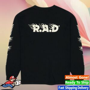 Rad Global Store Merch Long Sleeve Flame Black Tee