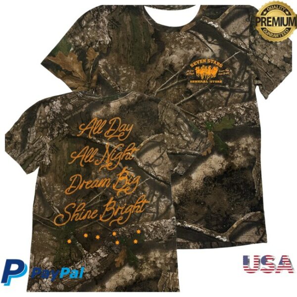 Seven Stars General Store Merch 7Sgs All Day All Night Tee In Realtree® Apx Camo