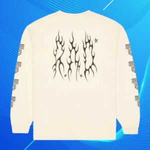 Rad Global Store Merch Long Sleeve Metal Off White Tee