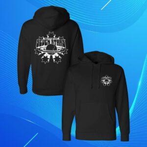 Seven Stars Festival Merch Store 7S Starburst White Logo Pullover Hoodie In Black