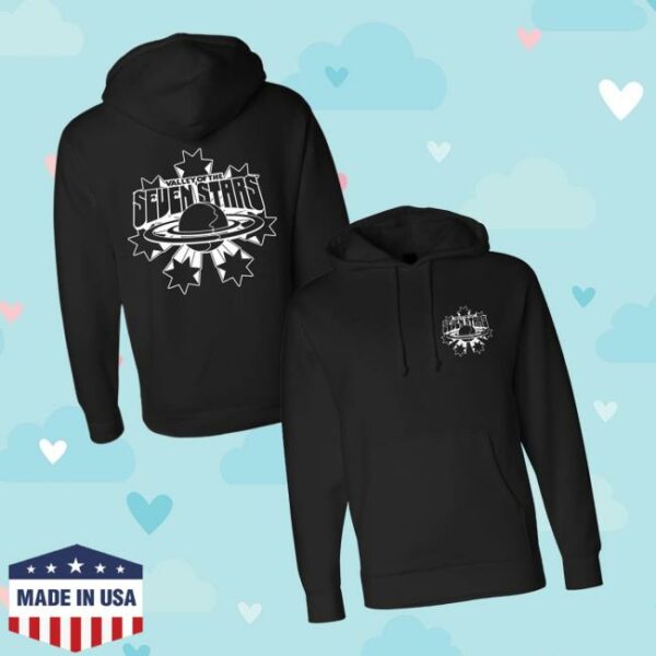 Seven Stars Festival Merch Store 7S Starburst White Logo Pullover Hoodie In Black