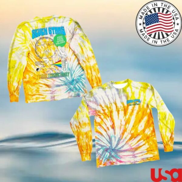 Seven Stars Festival Merch Store Seven Principles Tie Dye Long Sleeve In Watercolor Whirl