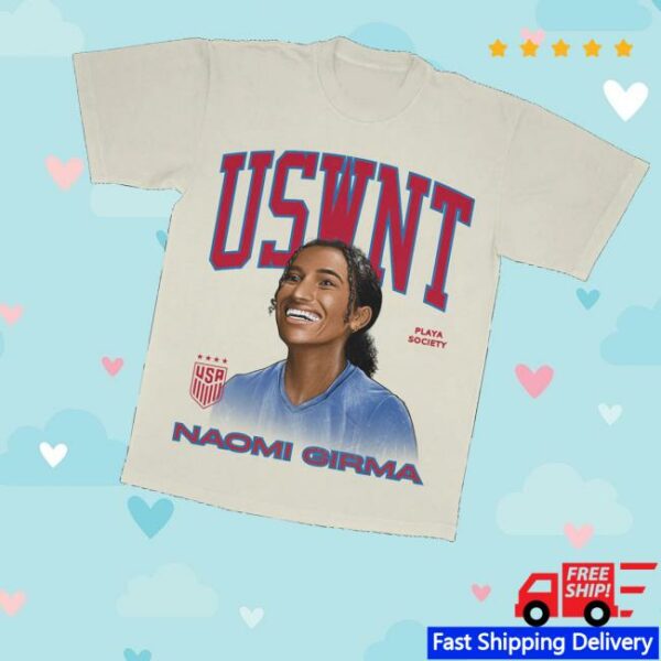 Playa Society Merch Store Playa Society Uswnt Naomi Girma T-Shirt