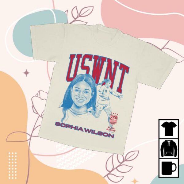 Playa Society Merch Store Playa Society Uswnt Sophia Wilson T-Shirt