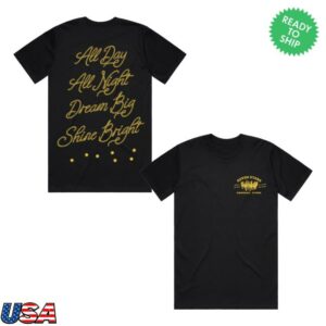 Seven Stars General Store Merch 7Sgs All Day All Night Tee In Black