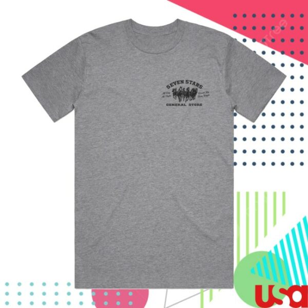 Seven Stars General Store Merch 7Sgs All Day All Night In Dark Heather Tee