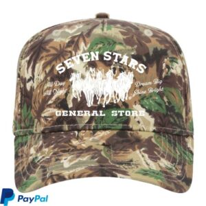 Seven Stars General Store Merch 7Sgs Embroidered Snapback Hat In Leafy Camo Seven Stars General Store Merch 7Sgs Embroidered Snapback Hat In Leafy Camo