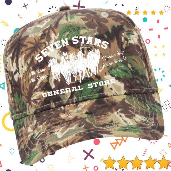 Seven Stars General Store Merch 7Sgs Embroidered Snapback Hat In Leafy Camo Seven Stars General Store Merch 7Sgs Embroidered Snapback Hat In Leafy Camo