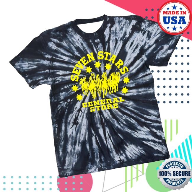 Seven Stars General Merch Store 7Sgs Tie-Dye Logo Tee In Black Storm Seven Stars General Merch Store 7Sgs Tie-Dye Logo Tee In Black Storm