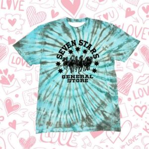 Seven Stars General Store Merch 7Sgs Tie-Dye Logo Tee In Minty Drift