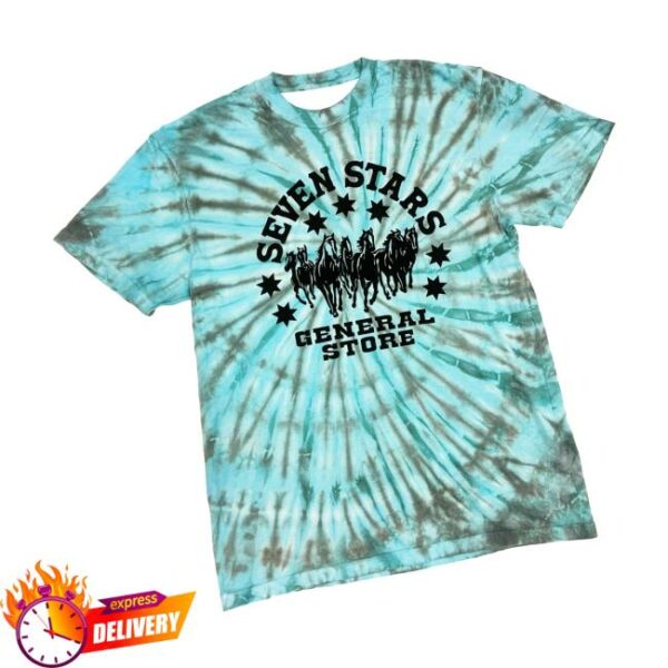 Seven Stars General Store Merch 7Sgs Tie-Dye Logo Tee In Minty Drift