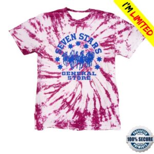 Seven Stars General Store 7Sgs Tie-Dye Logo Tee In Magenta Whirl