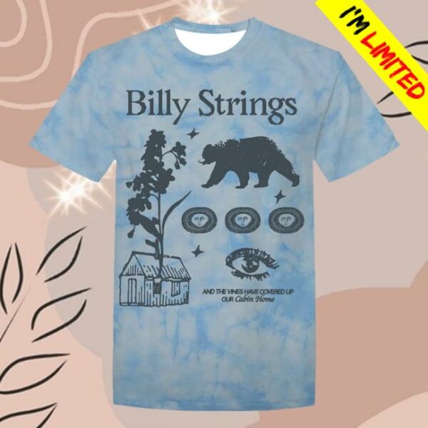 Billy Strings Merch Store Cabin Tie Dye Tee