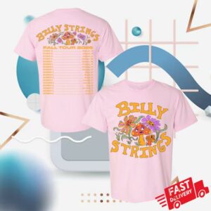Billy Strings Merch Store Mushroom Tee With Dates Benefiting Nbcf Hailey Miller Beiden