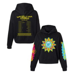 Billy Strings Merch Store Seeing Flower Ladies Hoodie With Dates