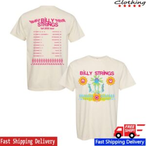 Billy Strings Merch Store Seeing Flower Tee With Dates