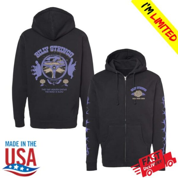 Billy Strings Merch Store Steering Wheel Zip Up Hoodie