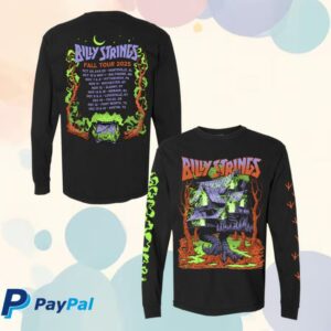 Billy Strings Merch Store Witchs House Long Sleeve Tee With Dates