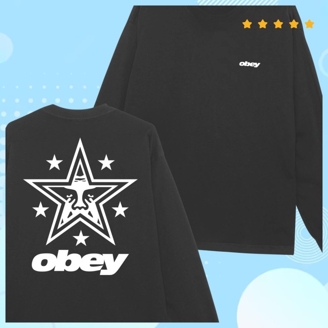 Obey Clothing Store Merch Obey Star Pigment Ls T-Shirt Obey Clothing Store Merch Obey Star Pigment Ls T-Shirt
