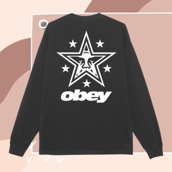 Obey Clothing Store Merch Obey Star Pigment Ls T-Shirt