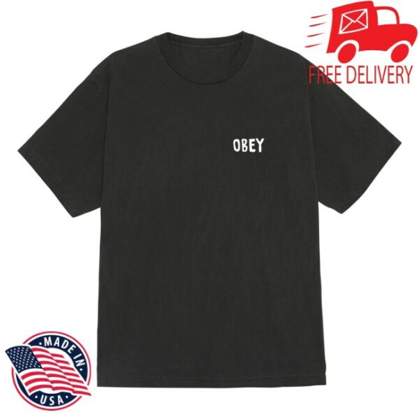 Obey Clothing Store Merch Icon Photo Pigment T-Shirt