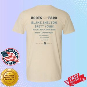 Boots In The Park Store Merch Boots In The Park Fresno 9.13 Tee