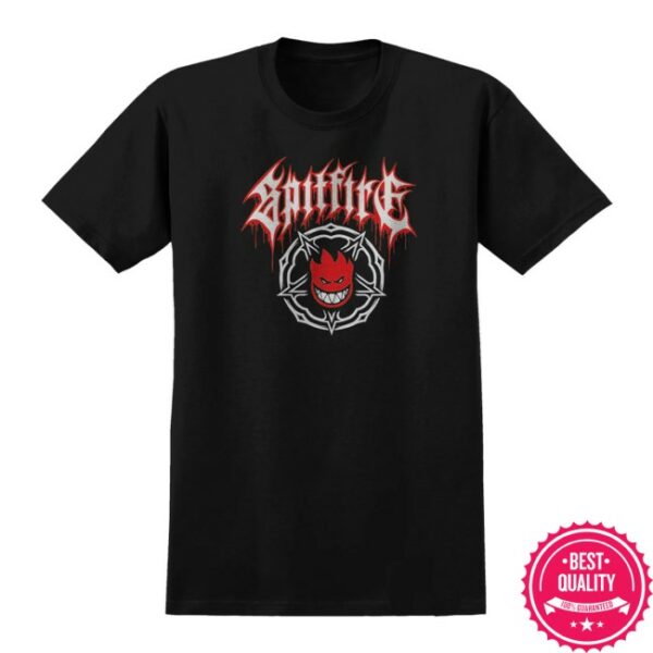 Dlx Skateshop Store Spitfire Pentagram Drip T-Shirt