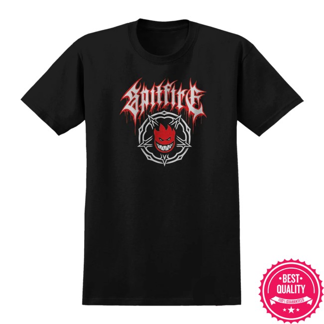 kenny dlx skateshop store spitfire pentagram drip t shirt