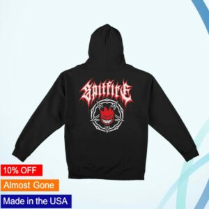 Dlx Skateshop Store Spitfire Pentagram Drip Zip-Up Hooded Sweatshirt