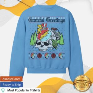 Grateful Dead Merch Store Skelly Snowman Crewneck