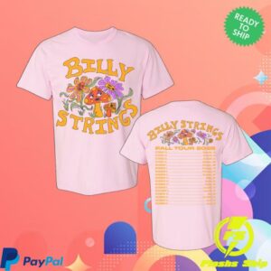 Billy Strings Merch Store Mushroom Tee With Dates Benefiting Nbcf