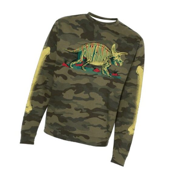 Billy Strings Merch Store Glow In The Dark Fossil Camo Crewneck
