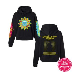 Billy Strings Merch Store Seeing Flower Hoodie With Dates