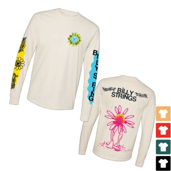 Billy Strings Merch Store Seeing Flower Long Sleeve Tee