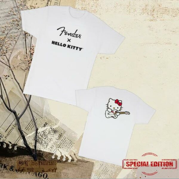 Fender Merch Store Fender Hello Kitty Logo Tee