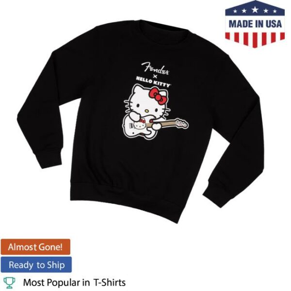 Fender Merch Store Fender Hello Kitty Crewneck Logo Sweatshirt