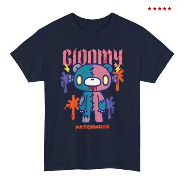 Gloomy Bear Store Merch Gloomy Halloween Patchwork T-Shirt