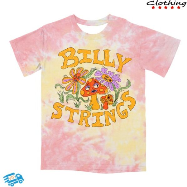 Billy Strings Store Merch Mushroom Tie Dye Tee